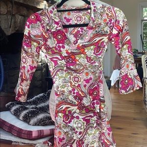 le pink wrap dress/ top